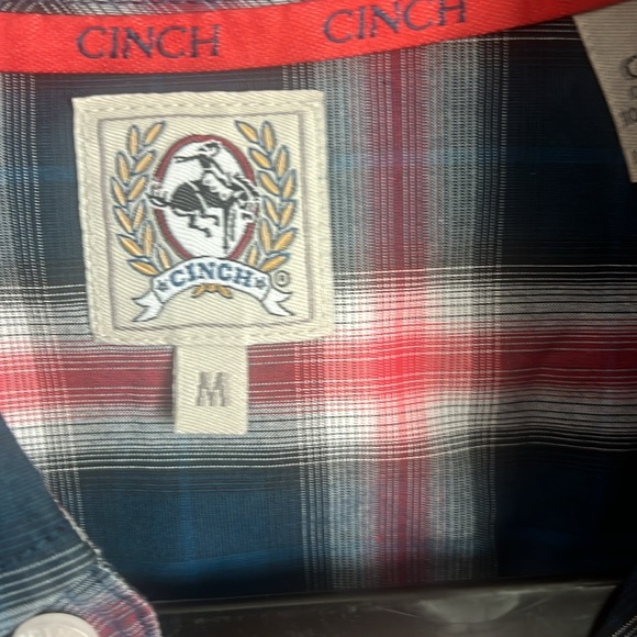 Cinch button up Mens LS shirt SZ Med - Picture 4 of 5